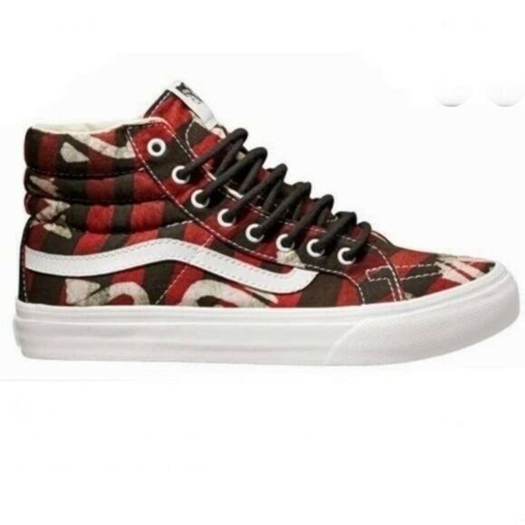 Van X Della Afric Print Hi-Top Sneakers Sz 6.5 - Picture 1 of 10